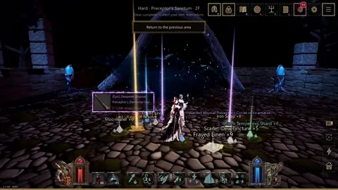 Loot dropped after a boss battle.
